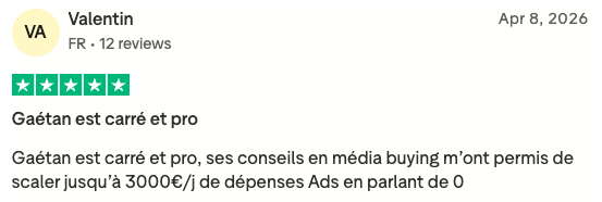 Avis Trustpilot client 2