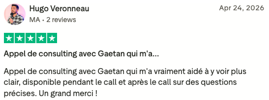 Avis Trustpilot client 4